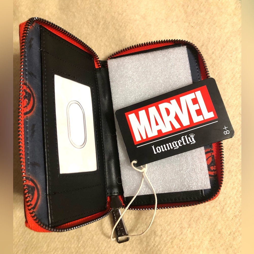 Loungefly Spider-Man Marvel Miles Morales Zip Around Wallet. NWT